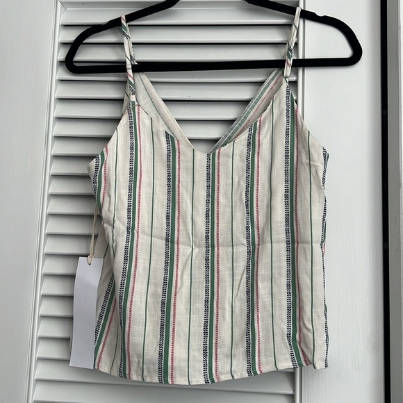 NWT Urban Outfitters Lumière striped vneck tank - Picture 6 of 6